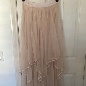 Free People Peach Tulle Skirt Size 6